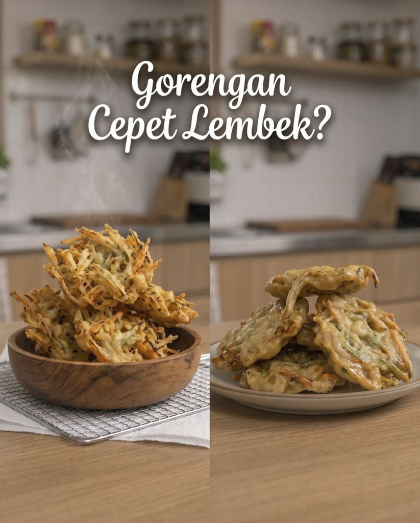 Resep Gorengan Anti Gagal: Cara Ampuh Bikin Bakwan Super Renyah, Nggak Berminyak, dan Tahan Lama Seharian!